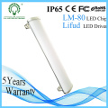 IP65 Epistar Chip 1200mm 30W/40W/50W/60W LED Tri-Proof Tube Bright Lights